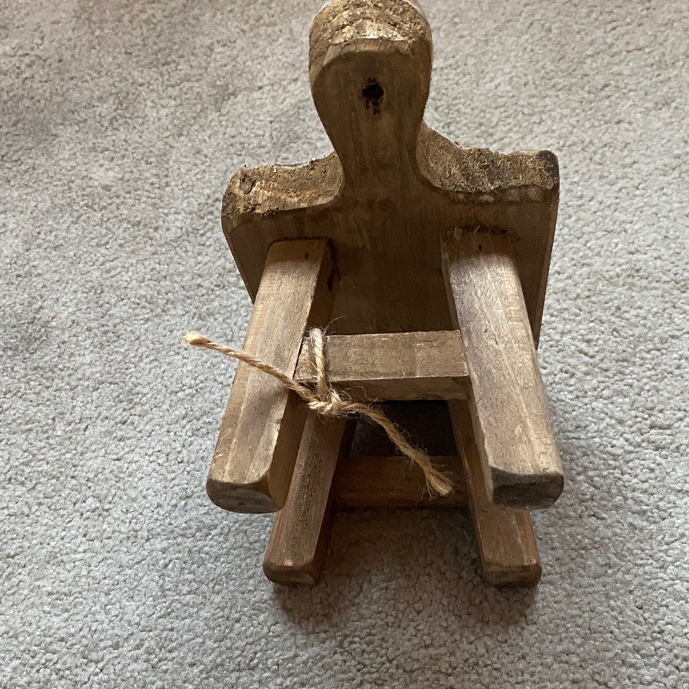 Rustic Wooden Miniature Table - Picture 6 of 6